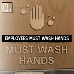 employees must wash hands signs