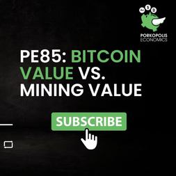 pe bitcoin value vs mining value