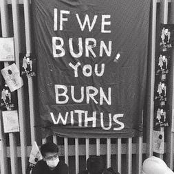 you burn us